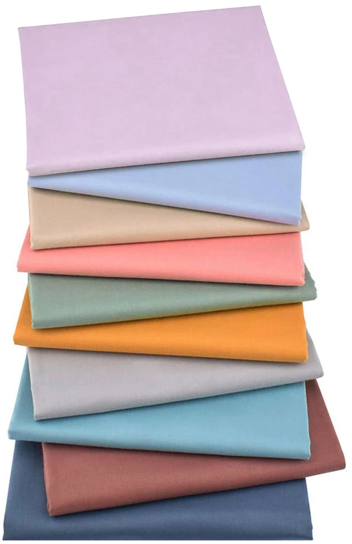 10 шт. однотонных саржевых сплошных цветов для самостоятельного шитья Qu Seam
