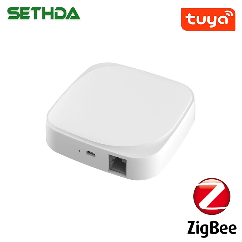 

Tuya Zigbee Smart Home Gateway APP Voice Remote Control Timer Hub/PIR/Door&Window/T&H Sensors Work With Amazon Alexa Google Home