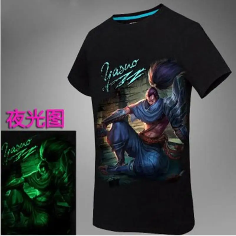 Новый мужской короткий рукав Молодежная Студенческая Лига Легенд 3D печать