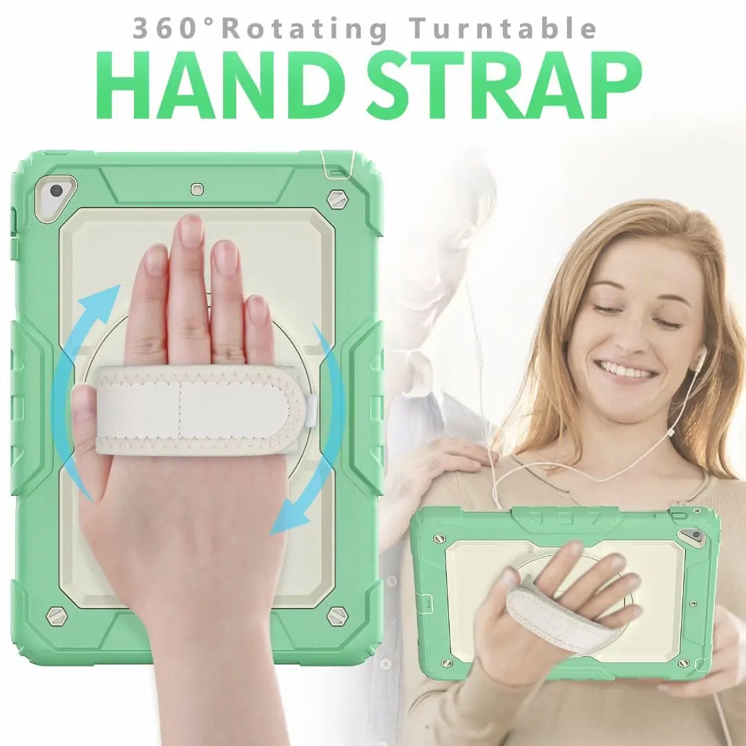 tablet case for ipad 6th 5th generation 9 7 heavy duty rubber kids shell with screen protector cover for ipad air 2 pro 9 7 case free global shipping