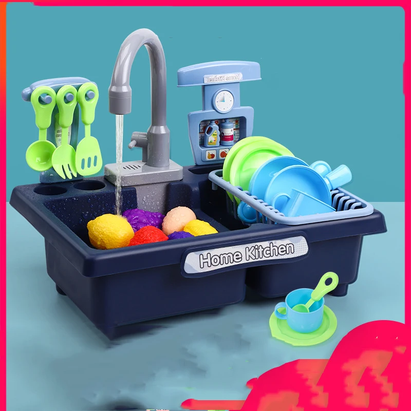 

Детский игрушечный мини-набор для мытья посуды
