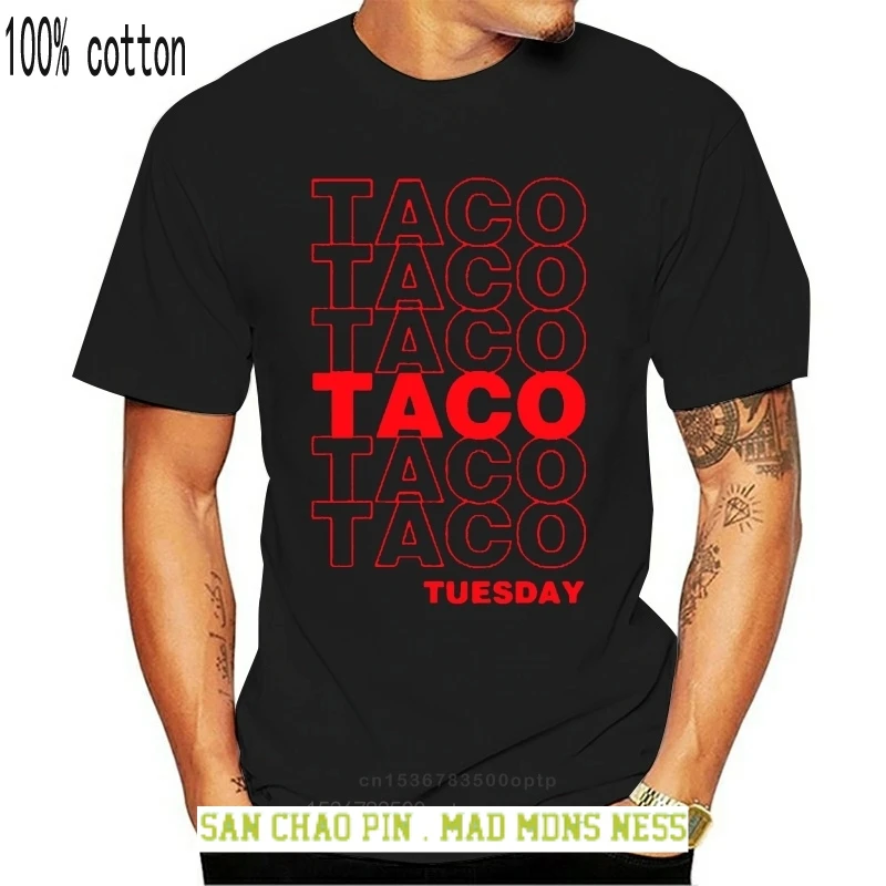 

Забавная футболка Tacos с надписью «Тако-Вторник»
