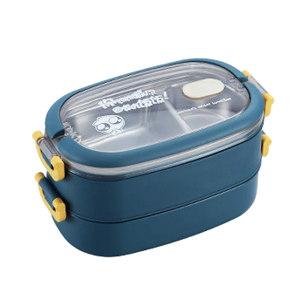 

1/2-Tiers Portable Lunch Box Sealed Bento Picnic Large Capacity Food Container
