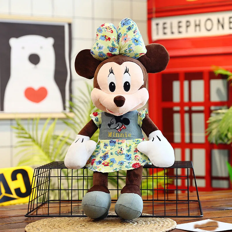 Плюшевая кукла Микки и Минни Маус мягкая симпатичная подушка Успокаивающая
