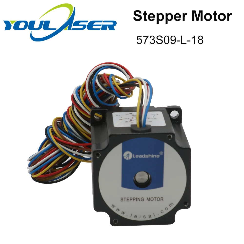 YOULASER Leadshine 3 фазный шаговый двигатель 573S09 L 18 для NEMA23 длина 6 35 А вал 50 мм мм|Шаговый