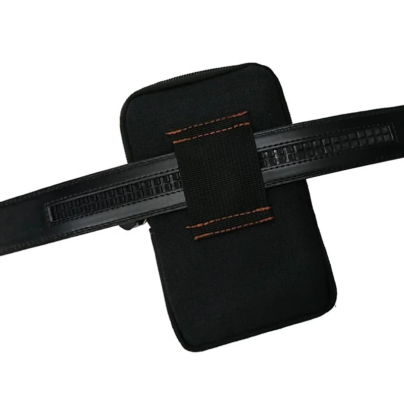 Мужская Ретро универсальная Беговая походная поясная сумка двойная на молнии