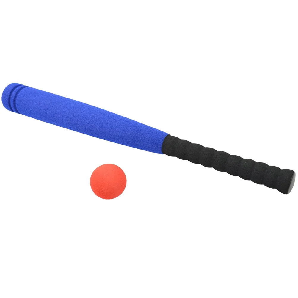 

Детская бейсбольная бита с детским комплектом для бейсбола на открытом воздухе, безопасная спортивная игра (синий, случайный цвет)