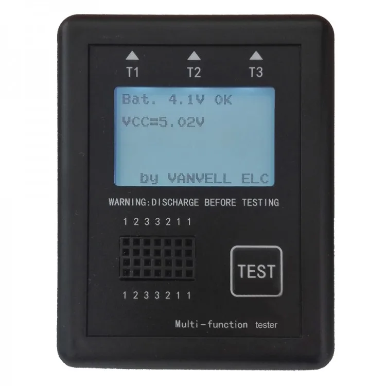 

Graphic M8 Transistor Tester Diode Inductance Capacitance ESR Voltage Frequency Meter with Case