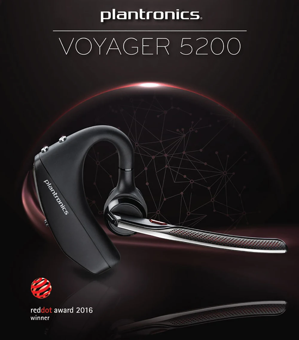 Plantronics Voyager 5200/5210 шумоподавление Бизнес наушники Bluetooth беспроводная гарнитура с поддержкой программного обеспечения технология WindSmart