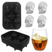 2021 skull silicone mold 3d ice cube maker chocolate mould tray ice cream diy tool whiskey wine cocktail ice cube best sellers