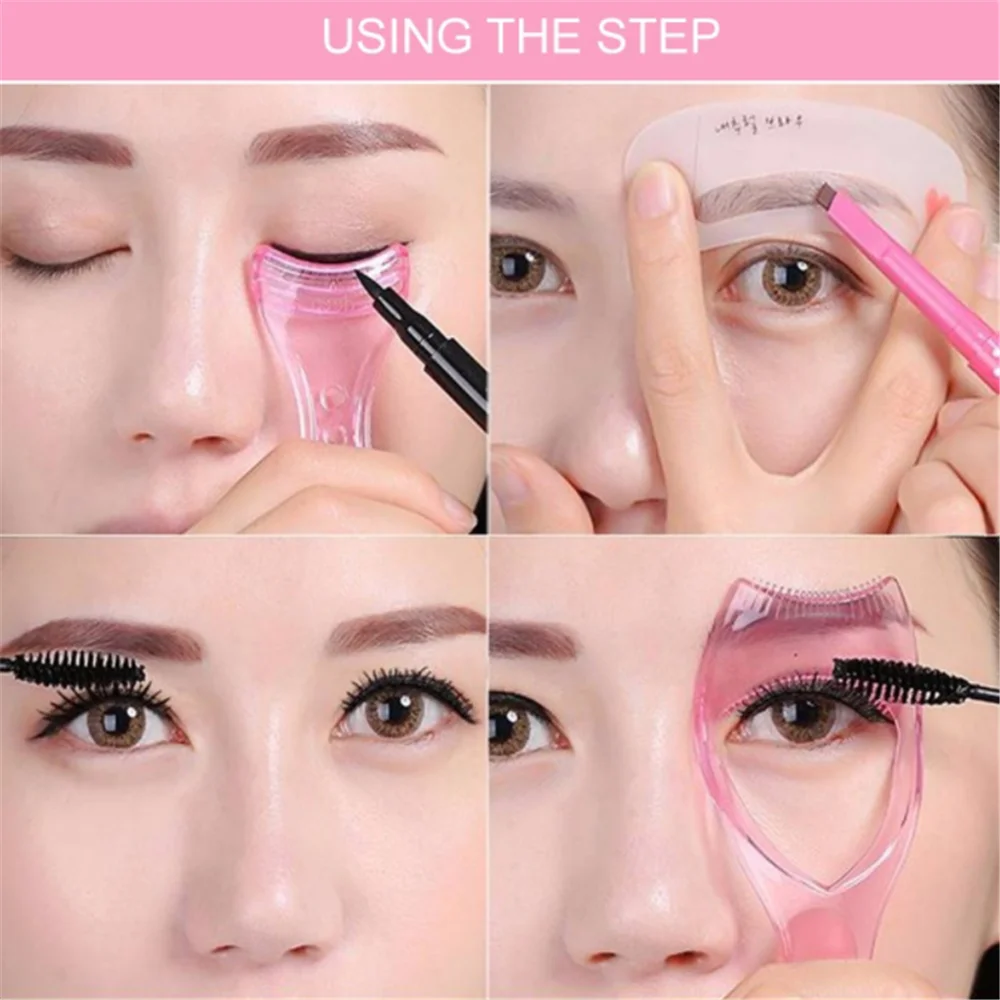 

3Pcs/Set Random Color Eyeliner Model Makeup Eye Helper Device Tool Draw Eye Liners Guide Card Mold Eyeliner Guide Makeup Tools
