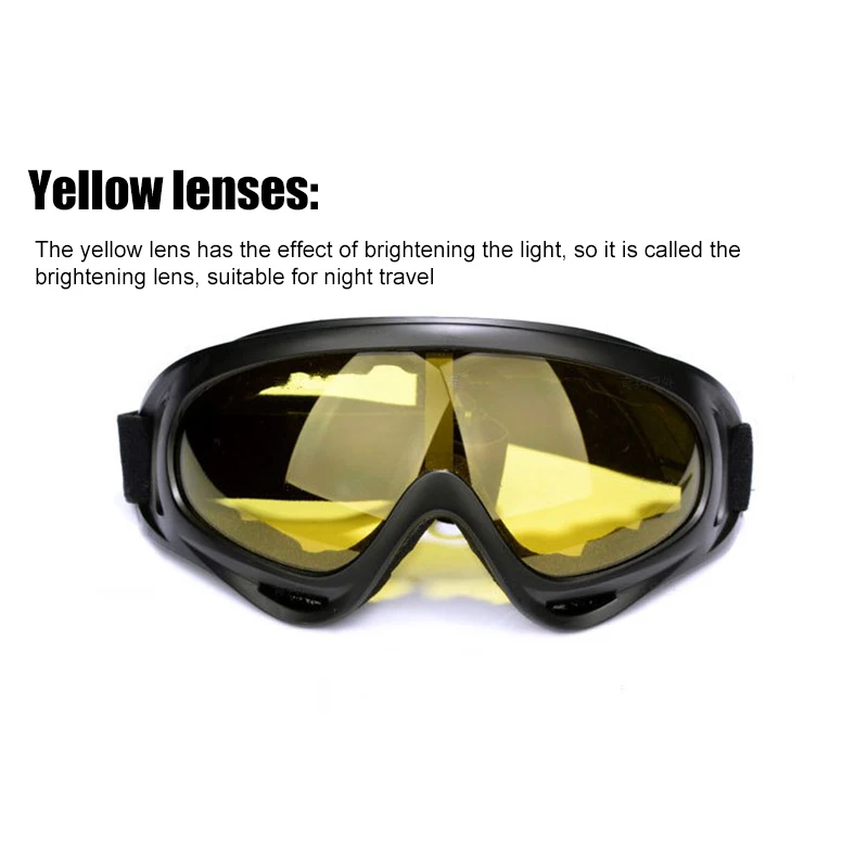 1PC Adjustable Motorcycle Goggles Off-road Reflective Helmet Windproof Glasses | Автомобили и мотоциклы