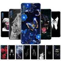 cases for samsung galaxy a7 2018 cover silicon color phone case cover for samsung a7 2018 a750 a750f 6 0 inch protective shell