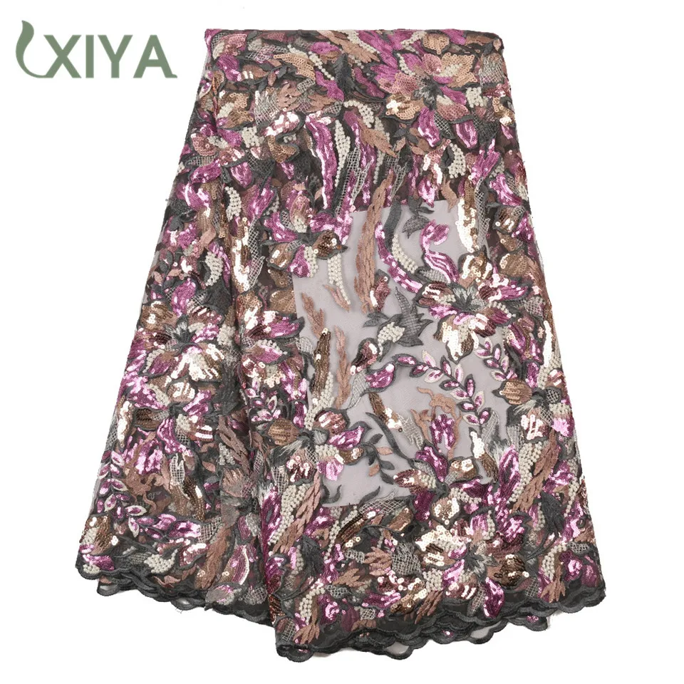 Вышивка африканская блестящая кружевная ткань 2020 высокое качество нигерийская