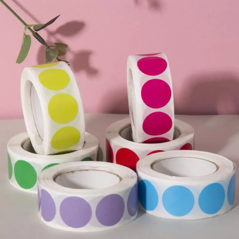 

500pcs Chroma Label 3/4 Inch Round Removable Color-Code Dot Stickers for Home Organization, Classroom, Warehouse, Food Service
