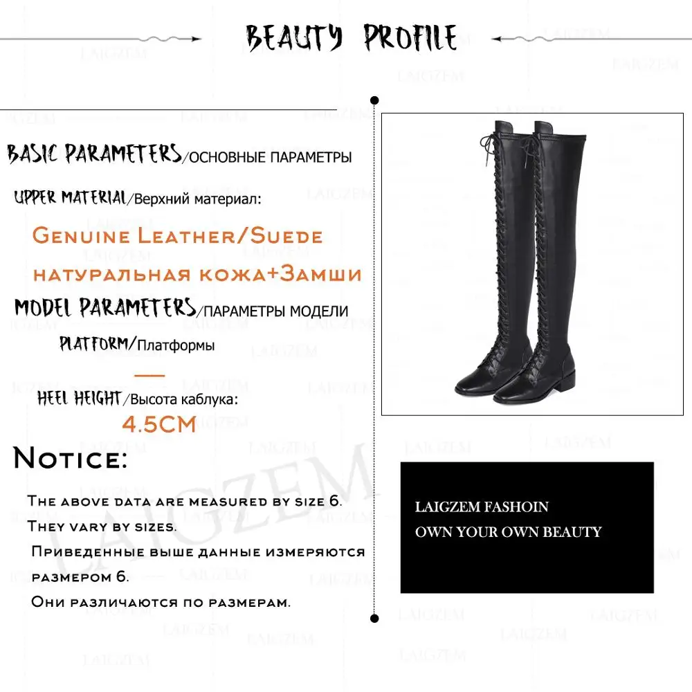 Женские сапоги на низком каблуке из замши шнуровке|Ботфорты| |