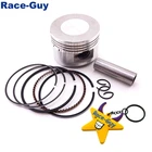 52 мм 13 мм комплект поршневых колец для китайского двигателя Lifan 110cc, 4-колесный двигатель мотоцикла, внедорожника, мотовездехода, квадроцикла