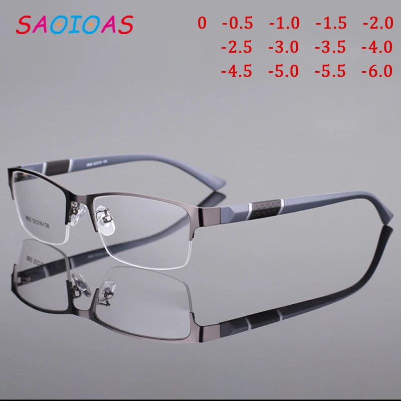 SAOIOAS классические Полуободковые TR90 готовые очки для близорукости модные