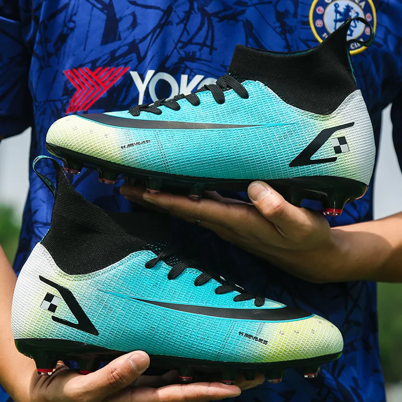 Мужская обувь для игры в футбол спортивная помещений шипы газона футбольные