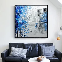 100 hand painted knife flower paintings abstract oil painting home decor picture wall art modern oil painting on canvas unframe
