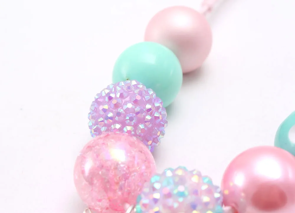 MHS. SUN комплект массивной бижутерии с подвеской в виде единорога для маленьких девочек, регулируемое ожерелье с веревочкой, детские бусы, ожерелье, браслеты, милый дизайн