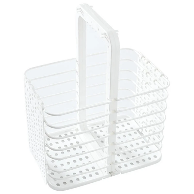 

Floor-Standing Foldable Laundry Hamper with Handle Hollow Dirty Clothes Storage Basket Laundry Basket