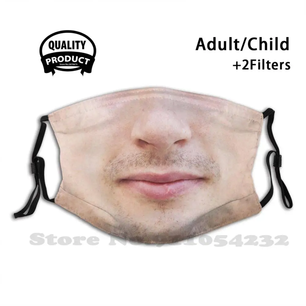 

Забавное модное защитное лицо для мужчин, Забавный дизайн, черные многоразовые маски для мужчин, борода, мужские белые, мужские забавные, ре...