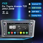 Автомобильный мультимедийный DVD-плеер, 4 Гб ОЗУ, Android 11, GPS, для Toyota Avensis T25 2003-2008