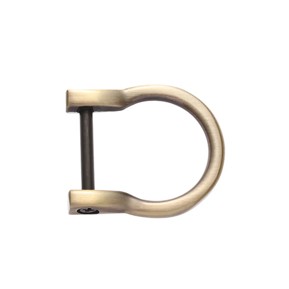

1pcs Metal D Ring Buckle For Diy Handbag Detachable Removable Open Screw Clasp Craft Bag Strap Belt Handle Webbing Buckle