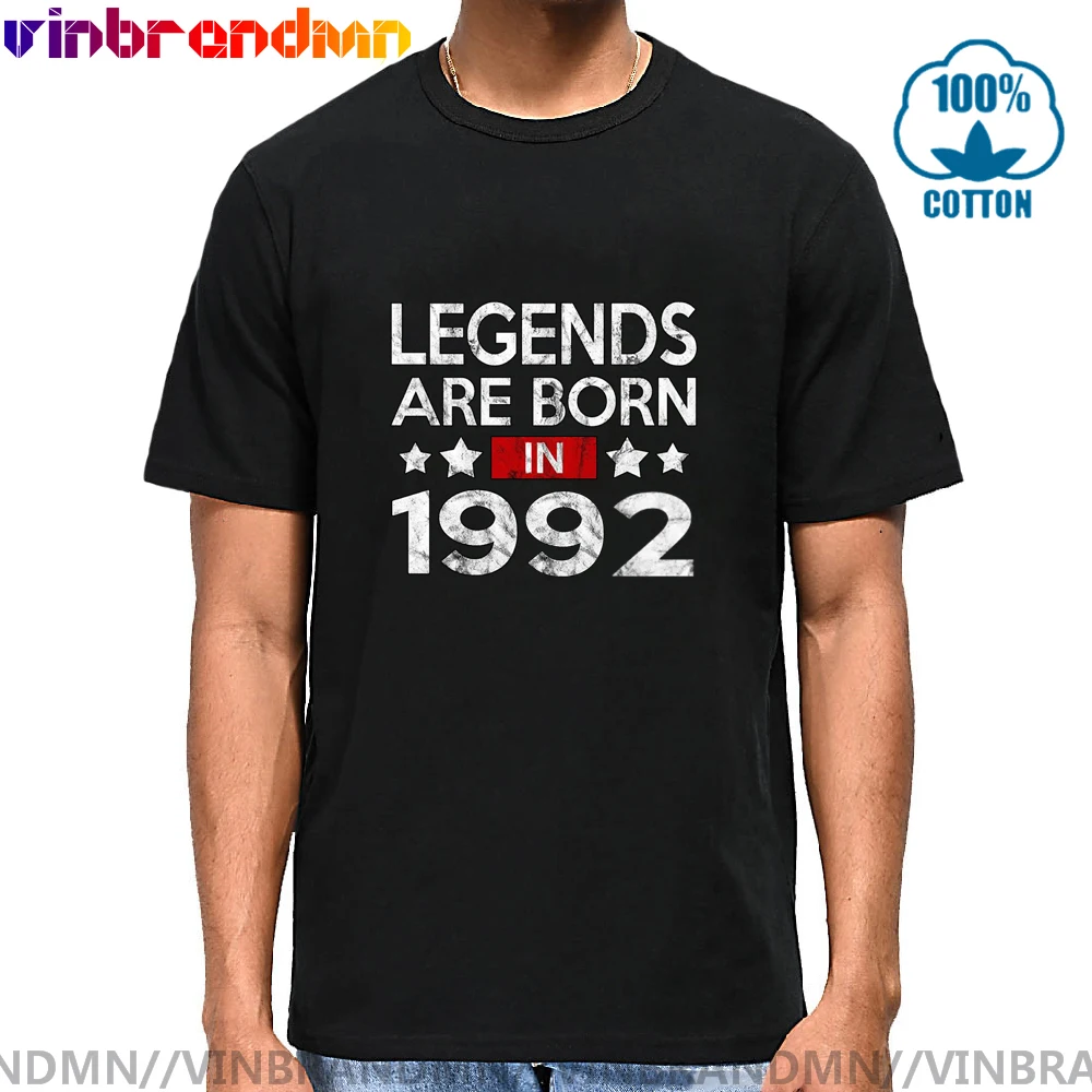 

2021 Camiseta vintage shirt Legends are born in 1992 tee tops 90s clothes Youth 1992 T-shirt 90's retro brand Apparel hipster