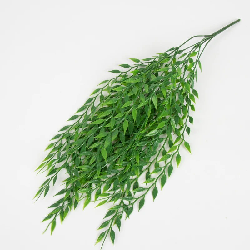 5 forks green Hanging Plant Artificial Willow Wall Home Decoration Balcony Flower Basket Accessories | Дом и сад
