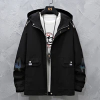 hot selling windbreaker thin hooded jacket men spring summer hoodie zipper jacket new mens casual long sleeve coat tops clothes