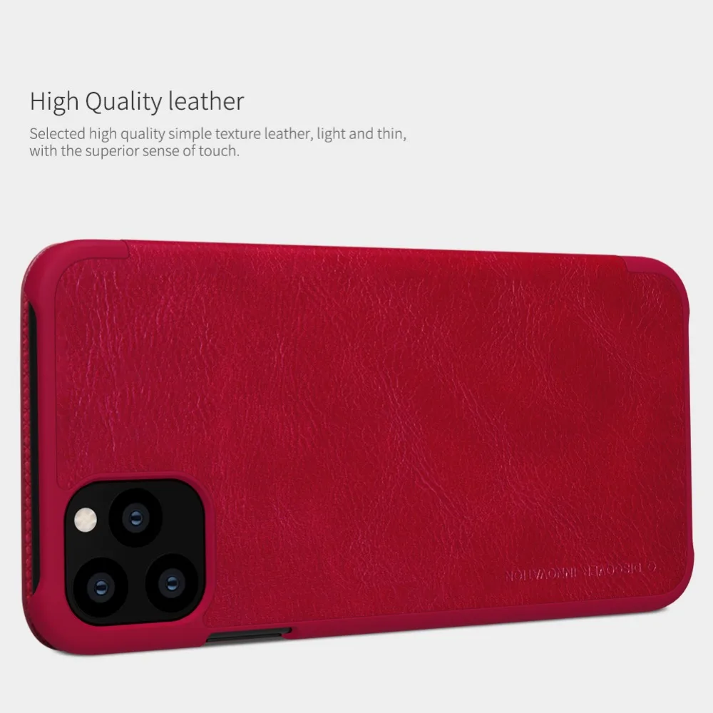 Для iPhone 11 Pro Max X XR XS Max чехол Nillkin Qin роскошный Флип кожаный чехол для телефона для iPhone 11 8 7 6 6S Plus 5 5S SE