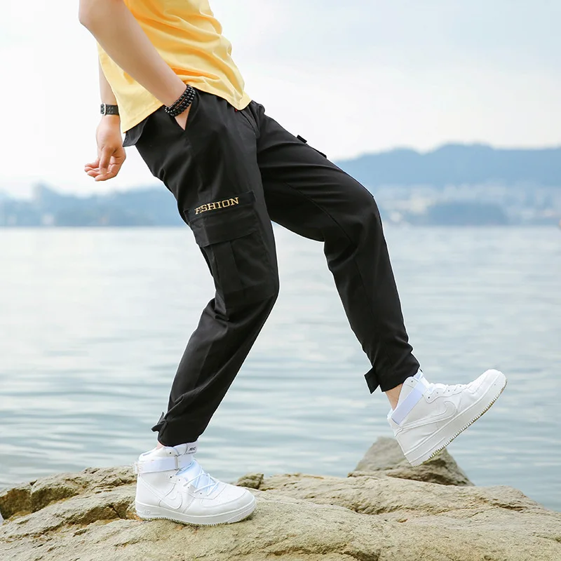 

Spring Autumn Casual Men's Pants Loose Overalls Sports Fitness Jogging High-quality Cropped Pants Sweatpants for Men Sport Pant