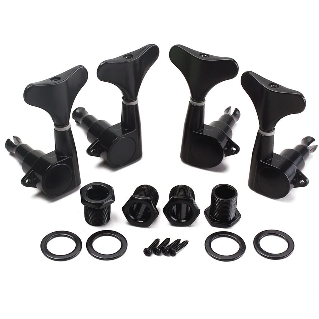 4 шт./компл. 2R2L Акустическая гитара Тюнинг колышки машина головки черный для