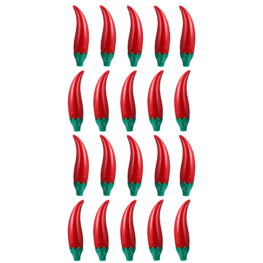 

20Pcs Creative Chili Shape Empty Lipstick Tube Adorable Lip Balm Holder