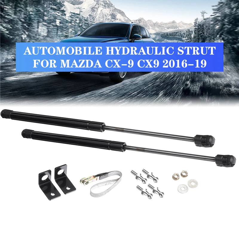 

For Mazda CX-9 CX9 2016-2019 Car Styling Hood Cover Strut Hydraulic Rod Telescopic Rod Lift Support Strut Bars