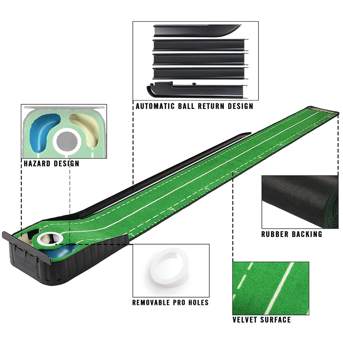 Ковер в стиле гольф толстый Гладкий Тренировочный Коврик для помещений домашний