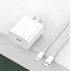 Адаптер питания PD 20 Вт USB-C, вилка стандарта США и ЕС, быстрая зарядка QC3.0 20 Вт для смартфонов iPad Pro Air, iPhone 12 mini, 11 Pro Max, Xs, X