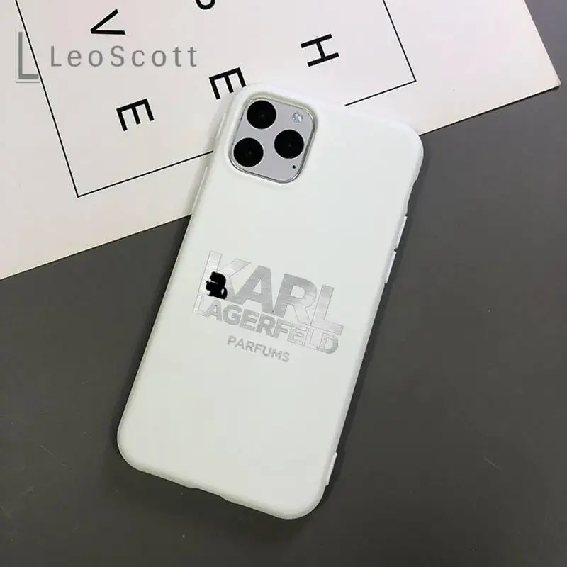

Luxury design-KARLs Lagerfeld cute NEW Phone Case Candy Color for iPhone 11 12 mini pro XS MAX 8 7 6 6S Plus X 5S SE 2020 XR