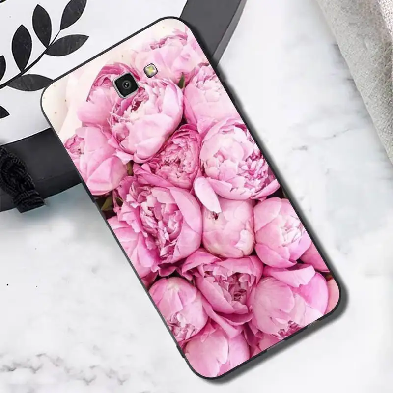 TOPLBPCS элегантный розовый фиолетовый пион на вазе чехол для телефона Samsung J6 J7 J2 J5 prime