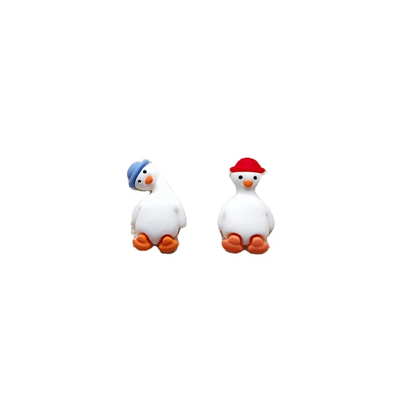 

Fashion Women Cute Earrings Cartoon Duck Earrings 925 Silver Trend Ladies Decoration Jewelry Student Child Gifts