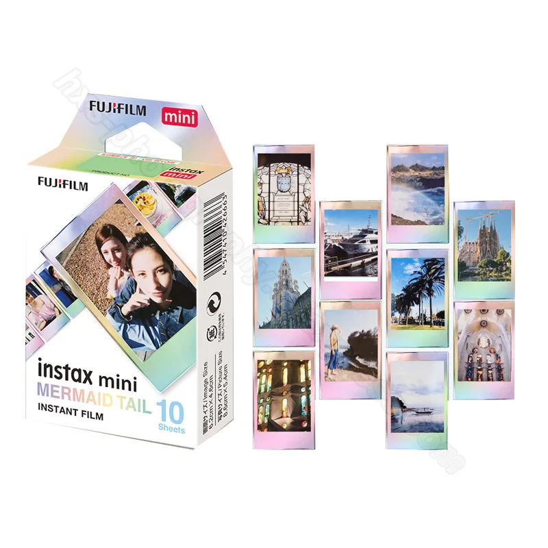 Новая Fujifilm Instax Mini пленка 11 9 хвост русалки для Fuji 7s 7c 25 70 90 мгновенная