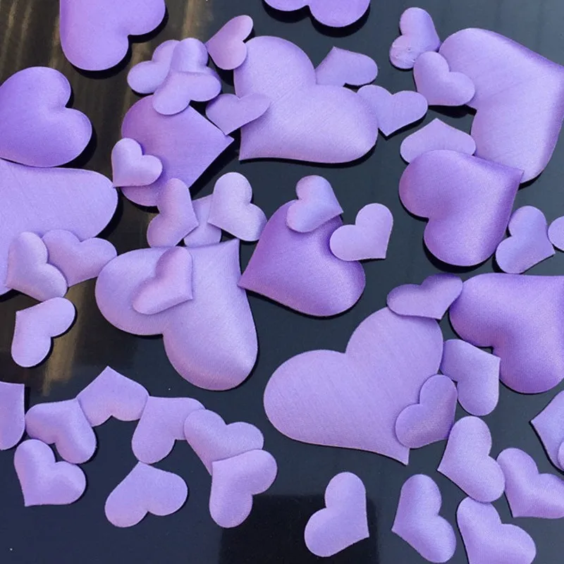 5 см красное сердце Свадебные лепестки 3D Губка Персиковое Сердце цветок