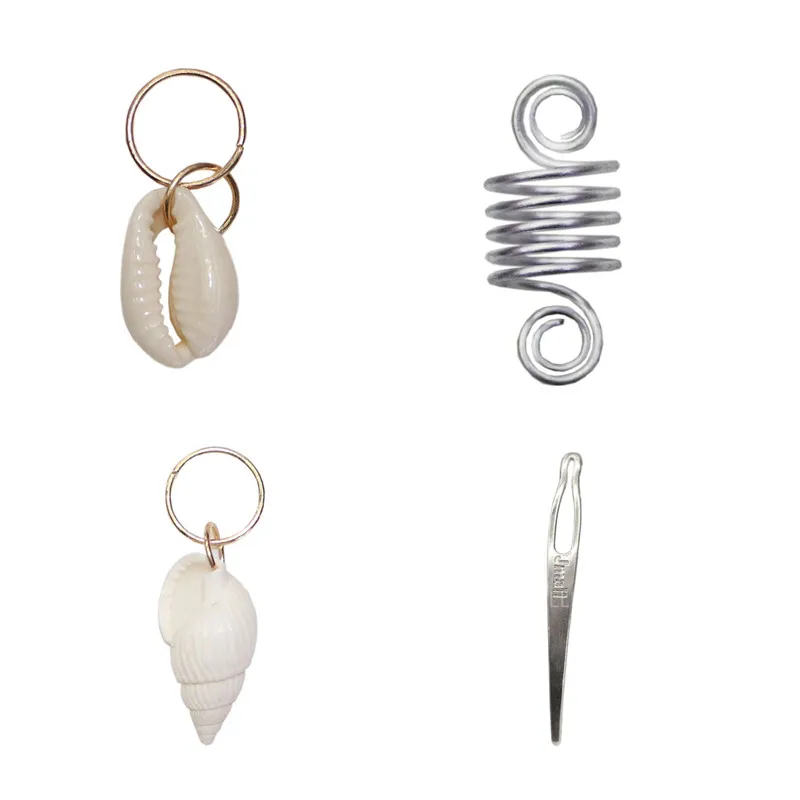107Pcs Jumbo Hair Braids Jewelry Dreadlock Accessory DIY Beads Rings Crochet Hook Pendant Charms Metal Cuffs Coil Clip Tool | Красота и