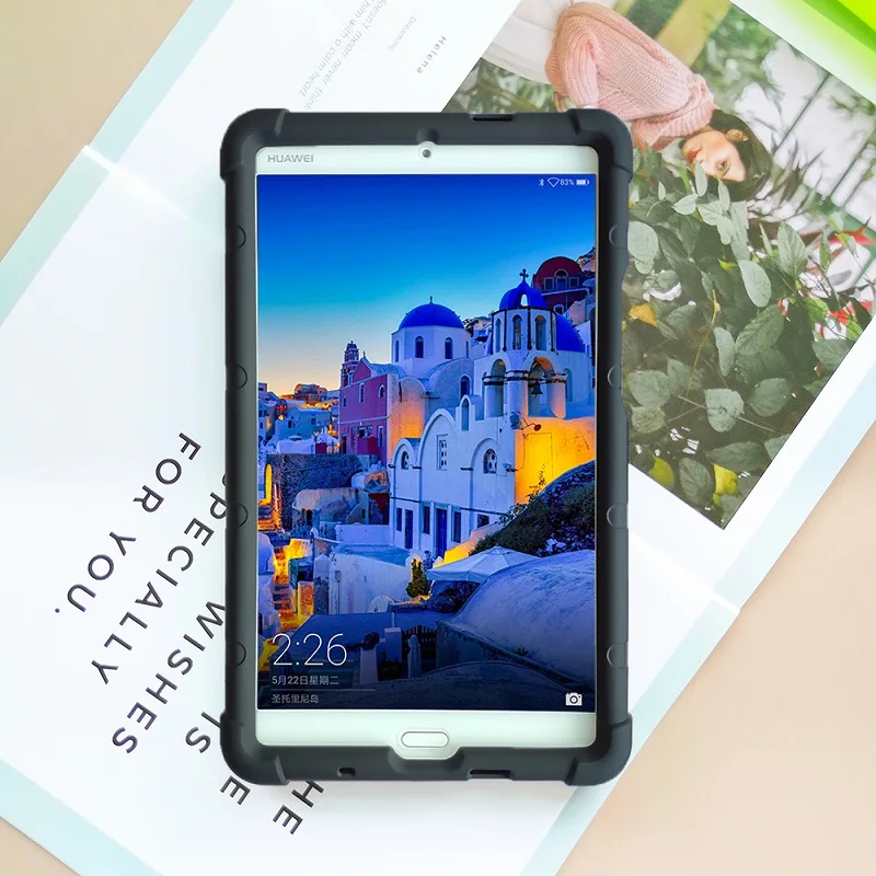 

MingShore For Huawei MediaPad M3 Lite 8 Tablet Cover CPN-W09-L09 Kids Shockproof Silicone Rugged Tablet Case