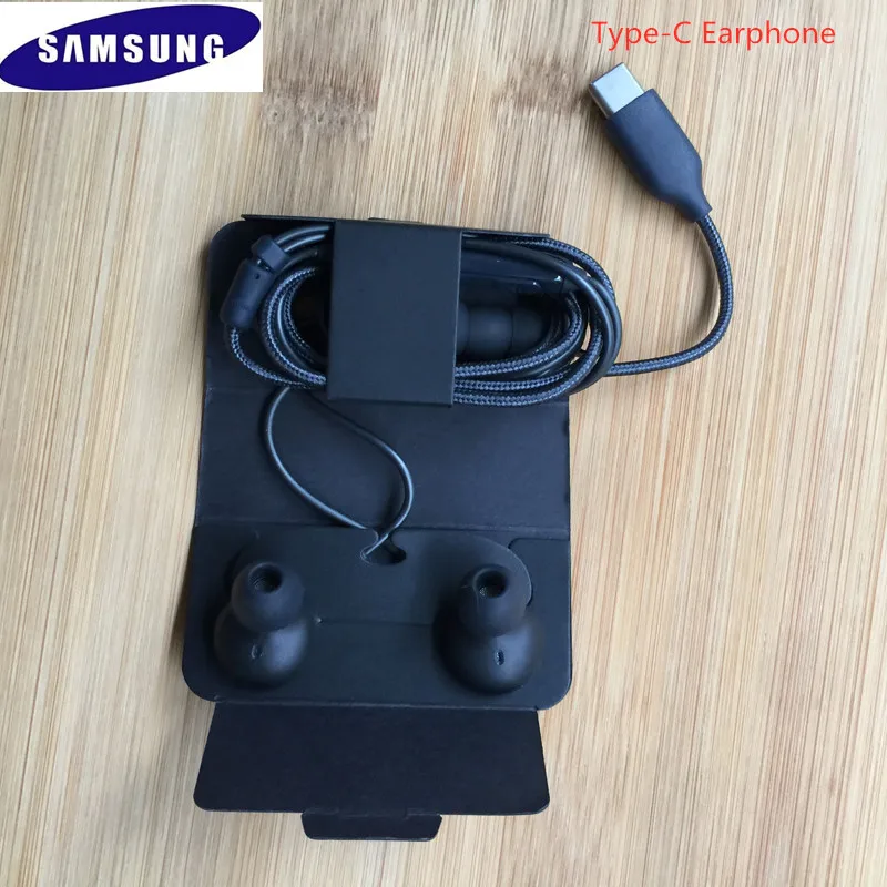 Оригинал Samsung Galaxy Note 10 + Type C наушники вкладыши проводной микрофон Регулятор