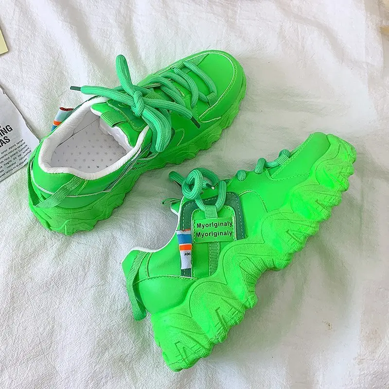 

New sneakers women 2021 breathable mesh casual shoes women fashion plus size shoes lace up women vulcanized shoes platform