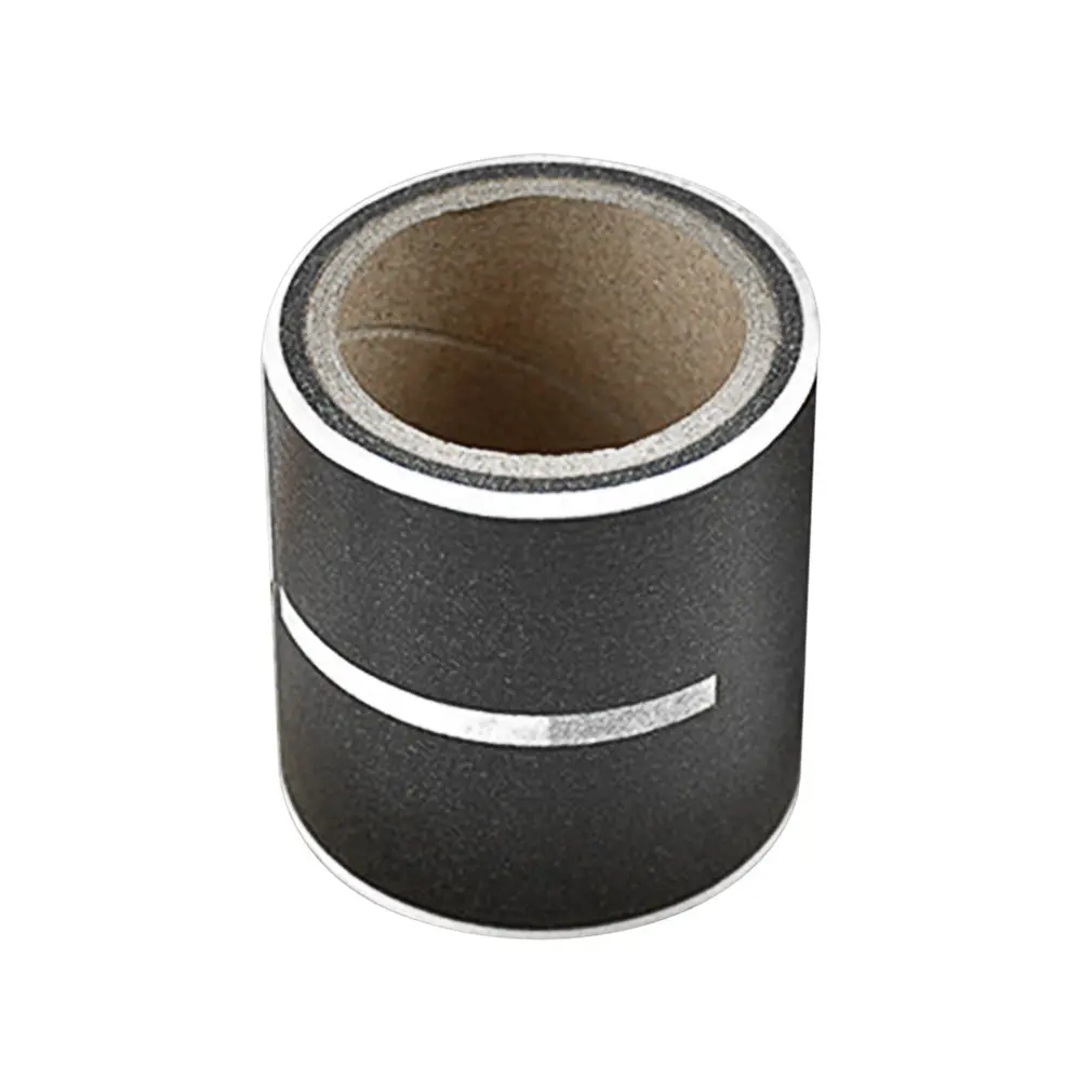 Road Track Pattern Hand Book Washi Tape DIY Minimalist Black White Textured Decorative Adhesive School Stationery Supplies | Канцтовары