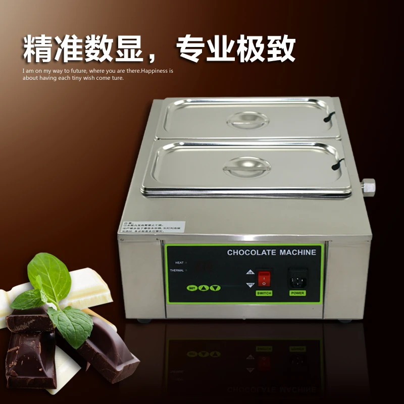 

Electric Chocolate Melting Machine 110V 220V 2 Pot Water Insulation Heating Chocolate Melting Pot Warmer Melter Top Quality